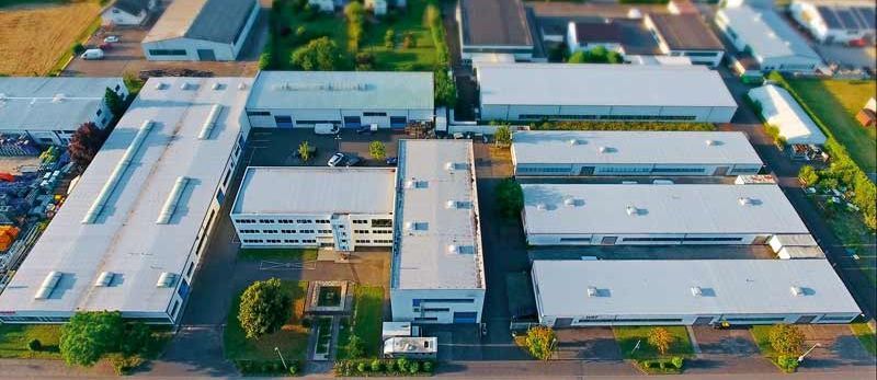 Siedziba firmy geba w Eitorf w powiecie Rhein-Sieg w Nadrenii Północnej-Westfalii