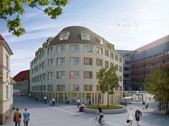 Der Entwurf des Neubaus, in dem das Eltern-Kind-Zentrum untergebracht sein wird