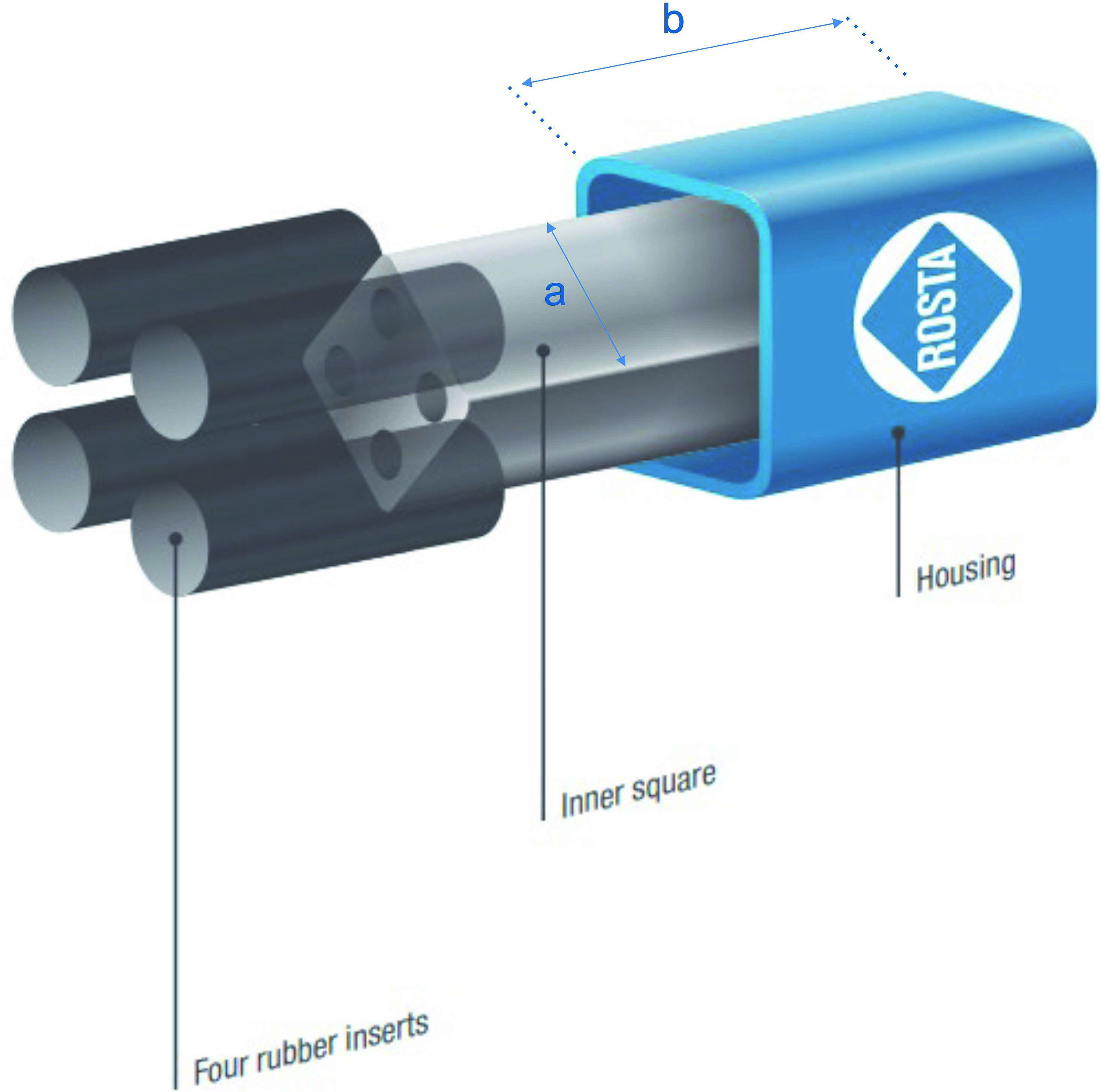 Ein Bauteil der innovativen Schwingungstechnik von ROSTA