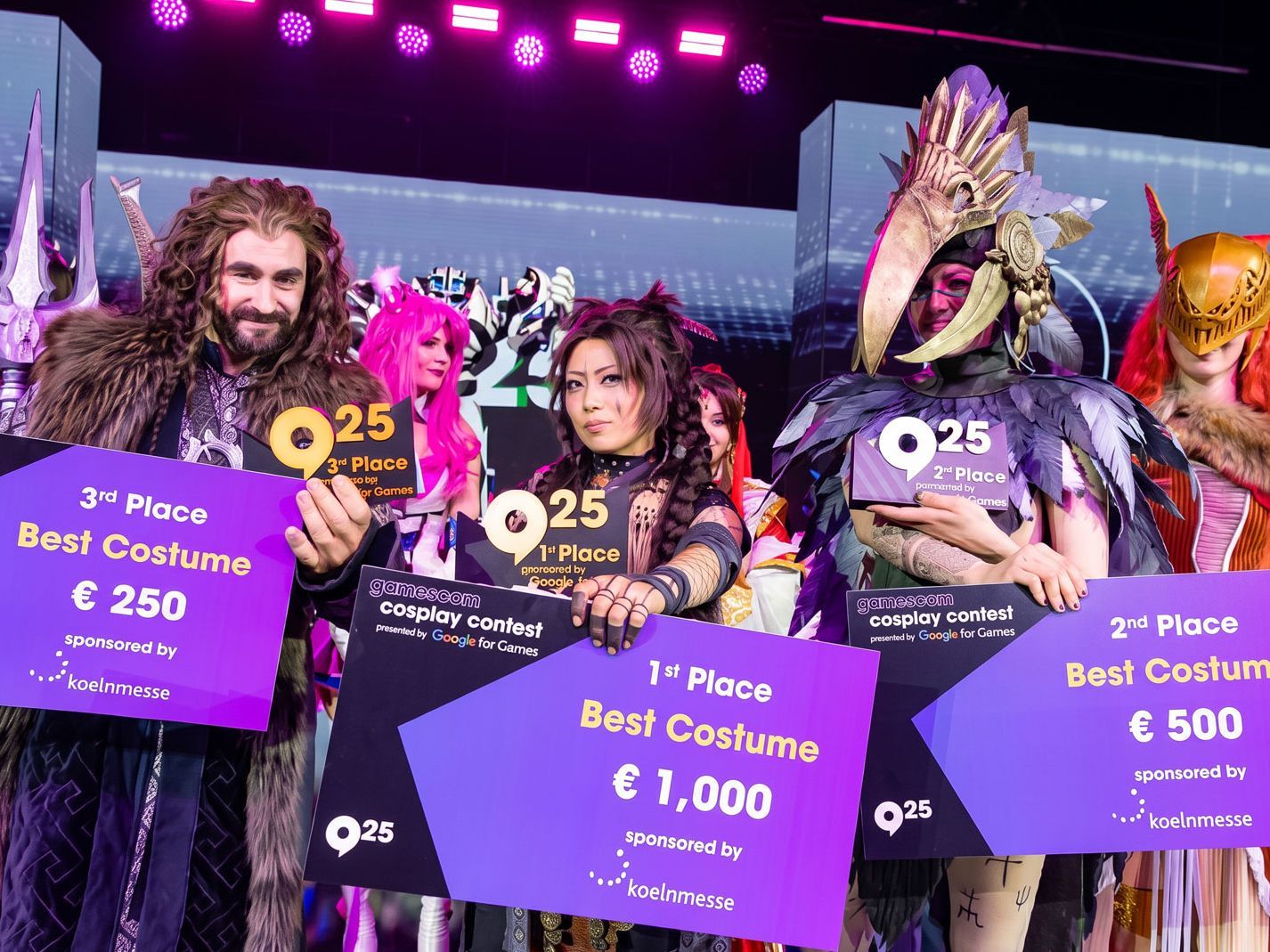 A gamescom Cosplay Verseny 2025 díjazottjai