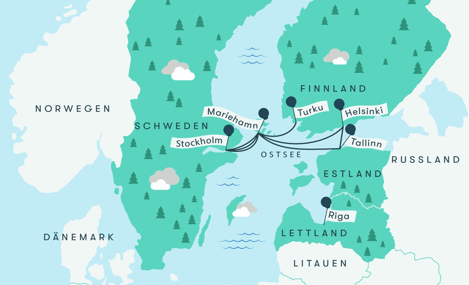 Nieuwe routes uitstippelen voor 2024, Tallink Silja blijft mensen en plaatsen verbinden met ongeëvenaarde service
