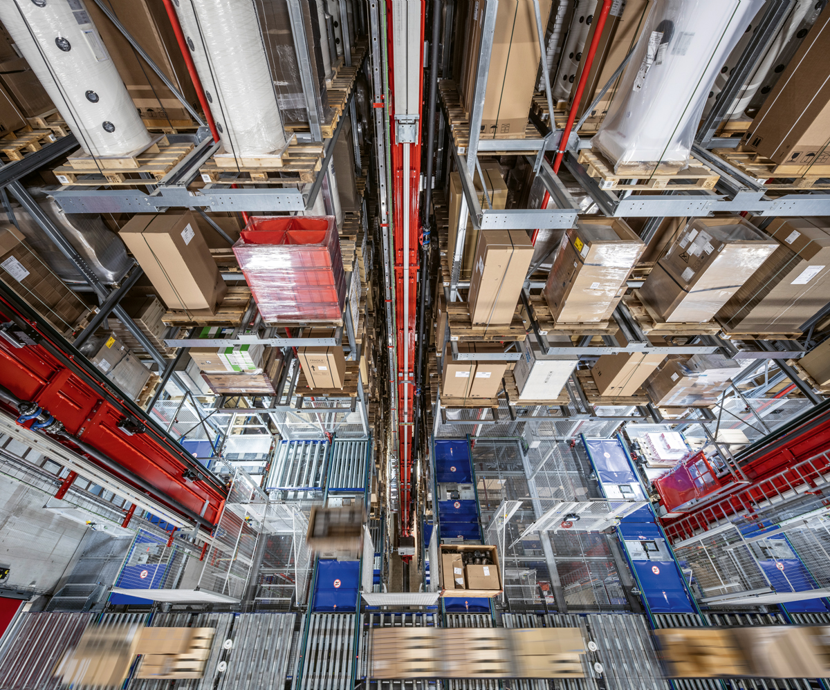 Hoogbouwmagazijn in het Dienstencentrum