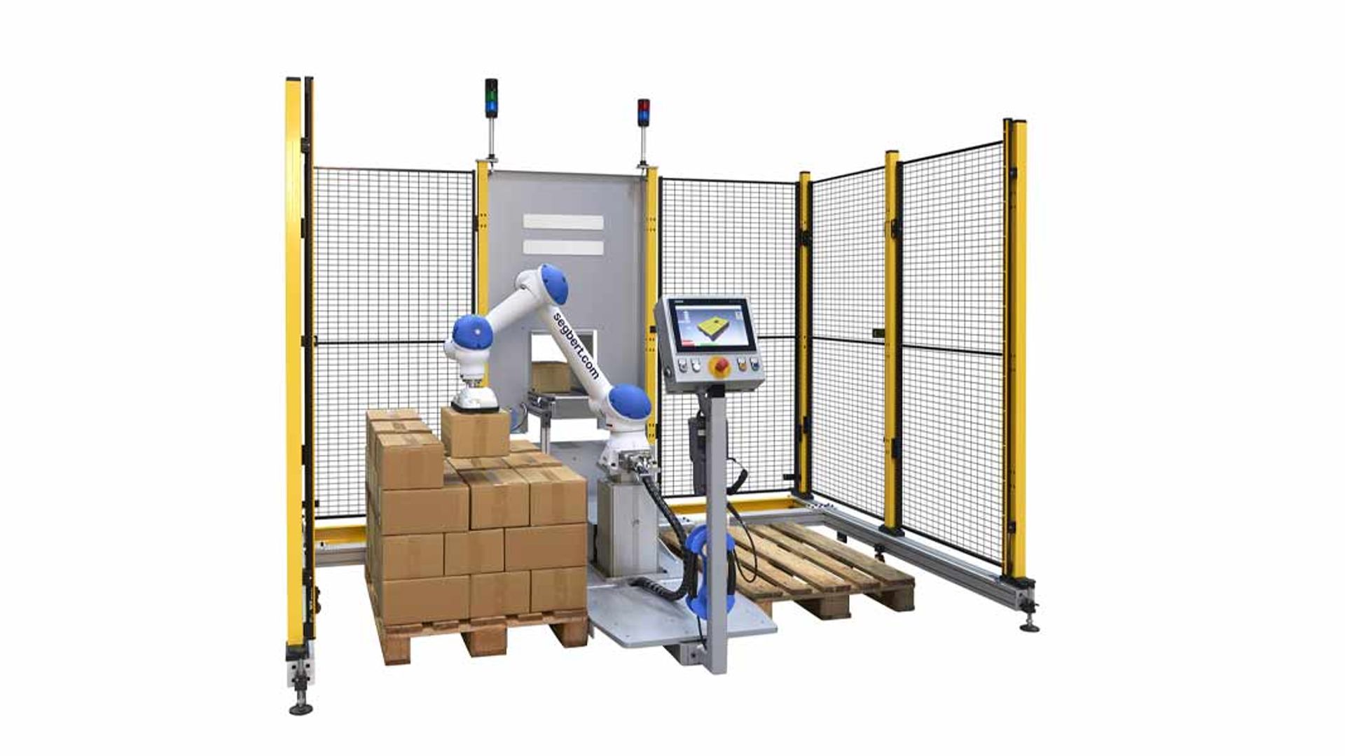 Paletizador Cobot CPA 10 de Segbert