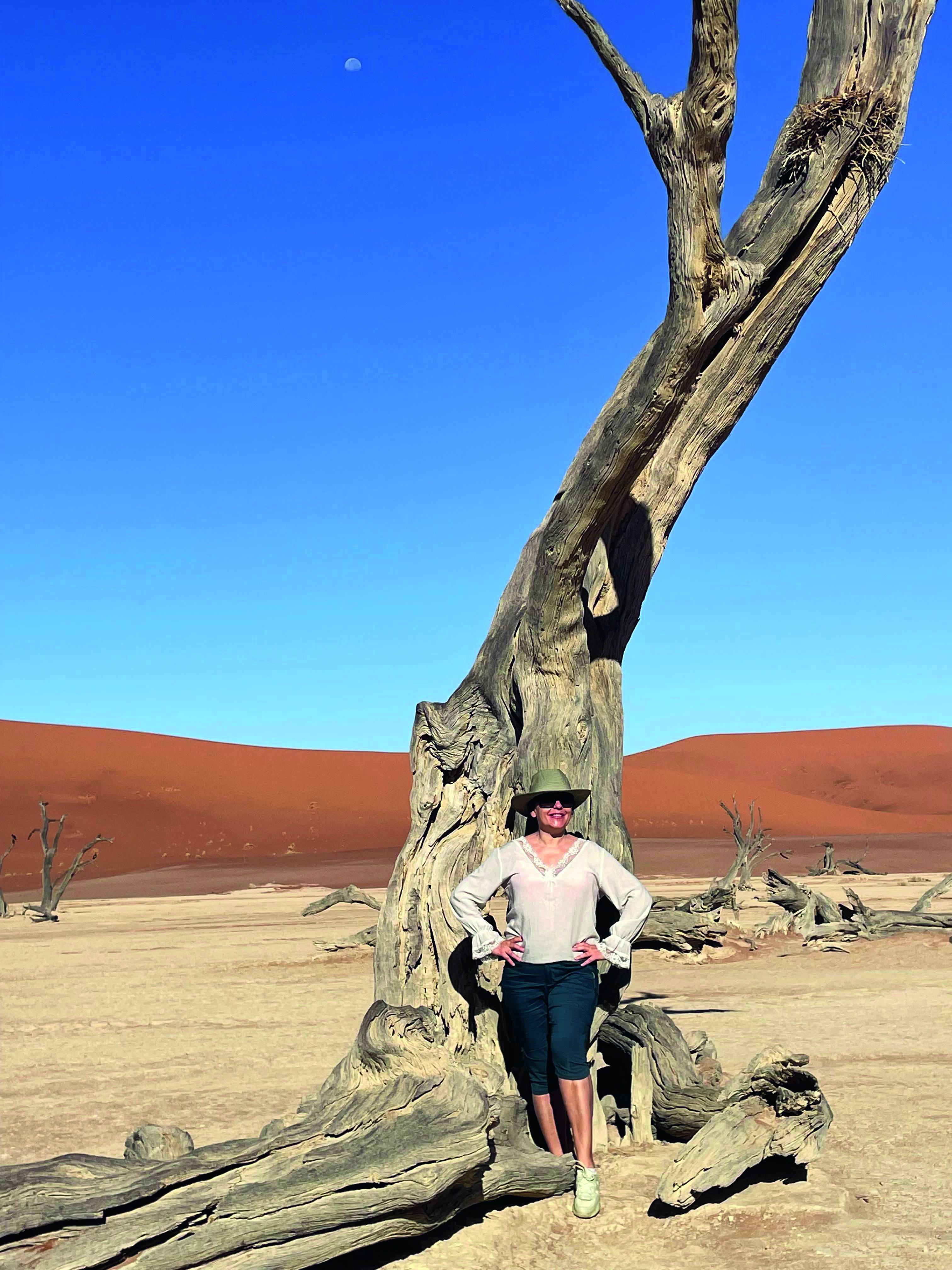 Diana Carter w Namibii, jedno z jej ulubionych miejsc