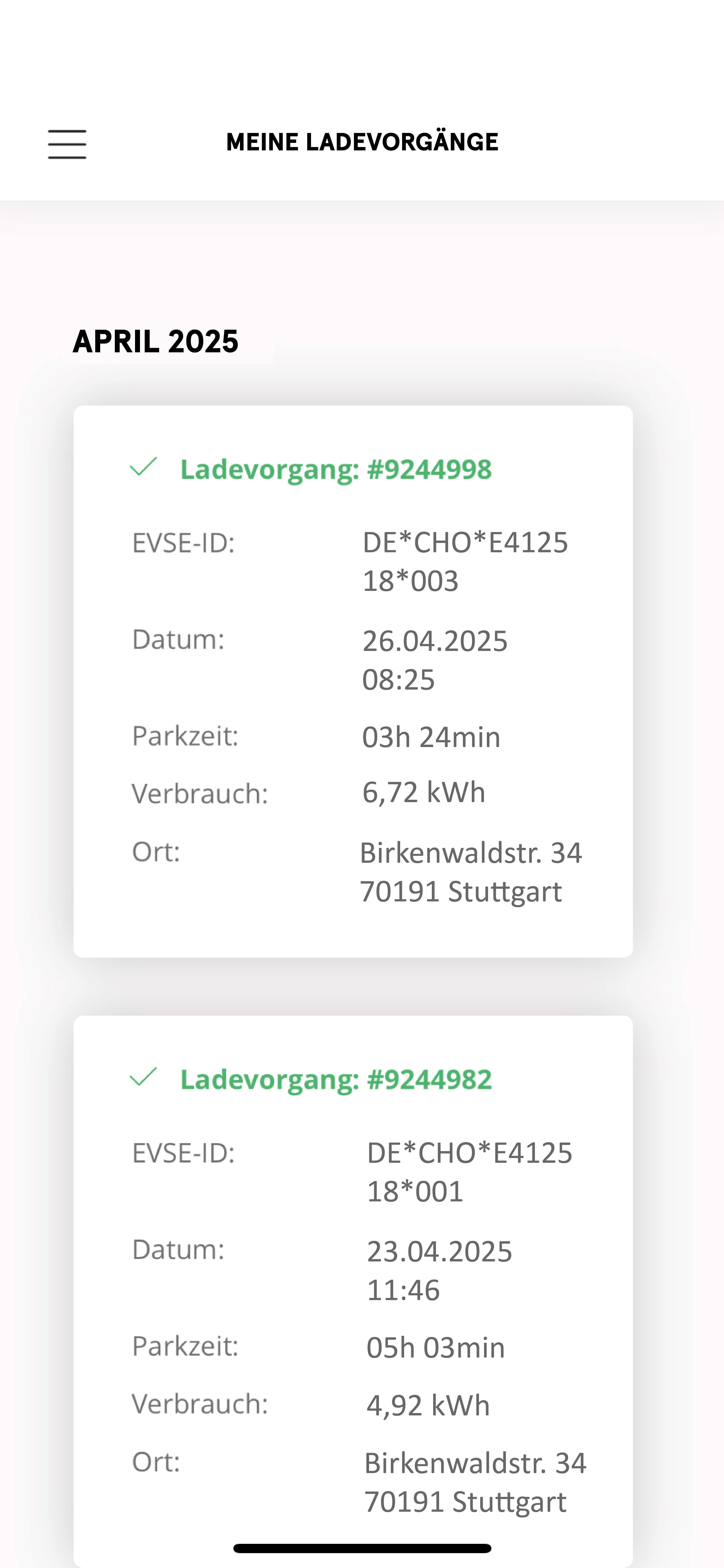 ChargeHere GmbH Processus de Chargement