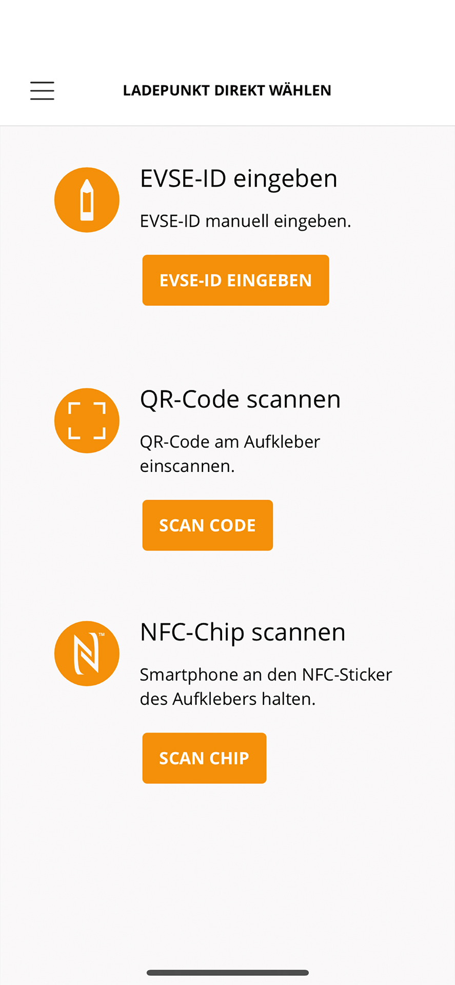 Application ChargeHere GmbH