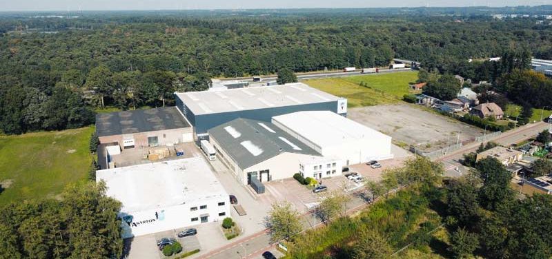 A kartonüzem területe a határhoz közeli Venloban