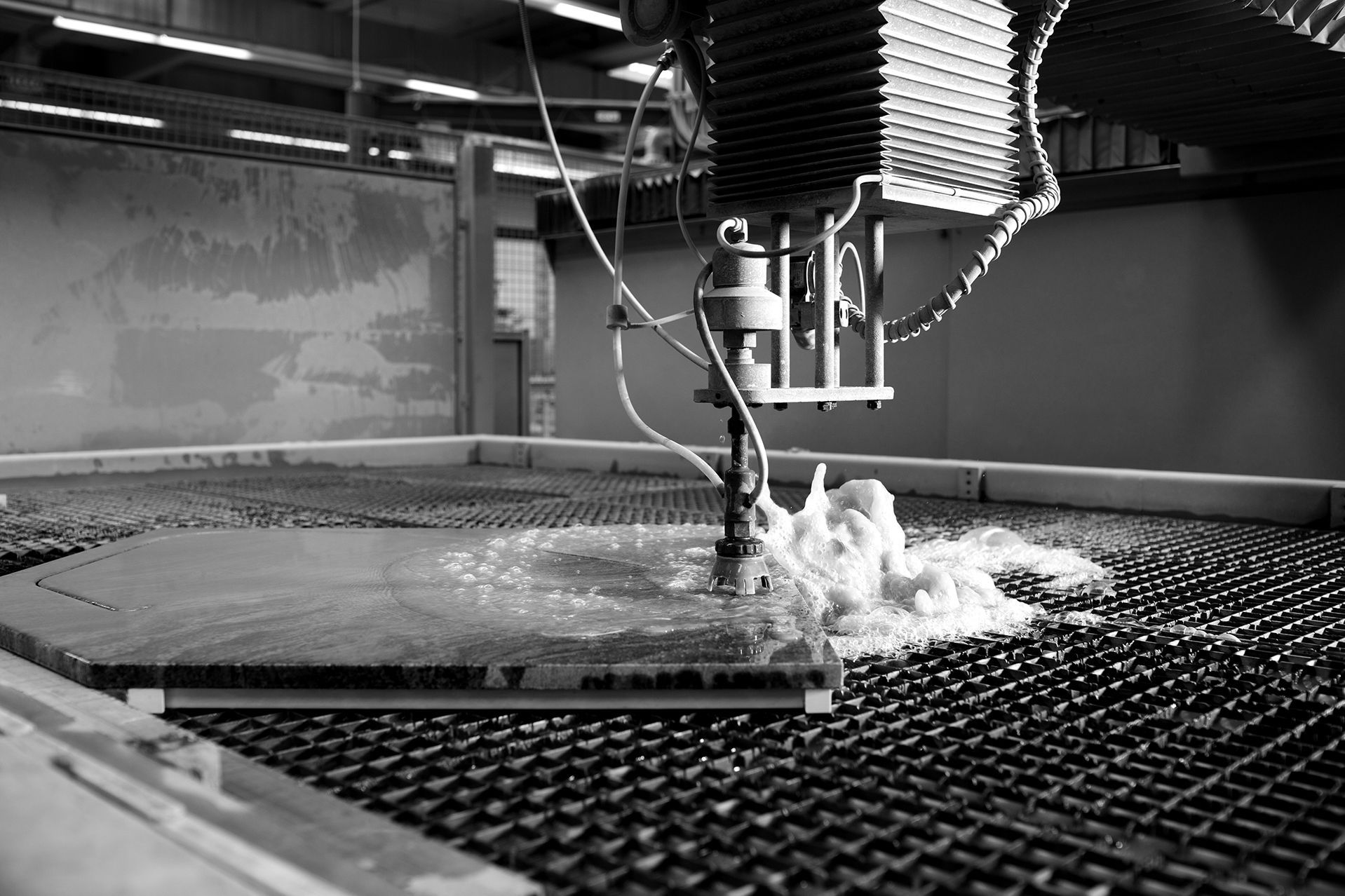 Impianto a getto d'acqua