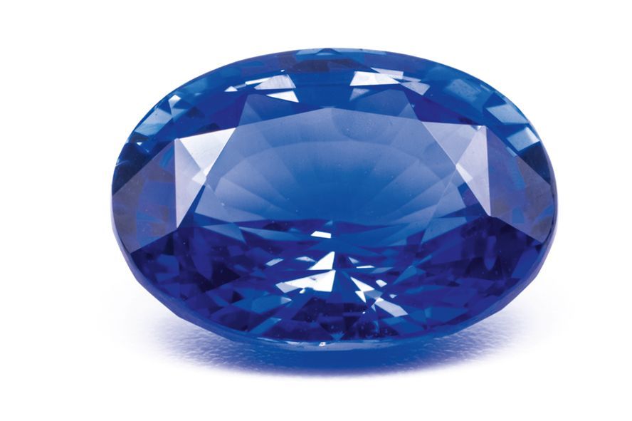 Zafiro azul sin tratar