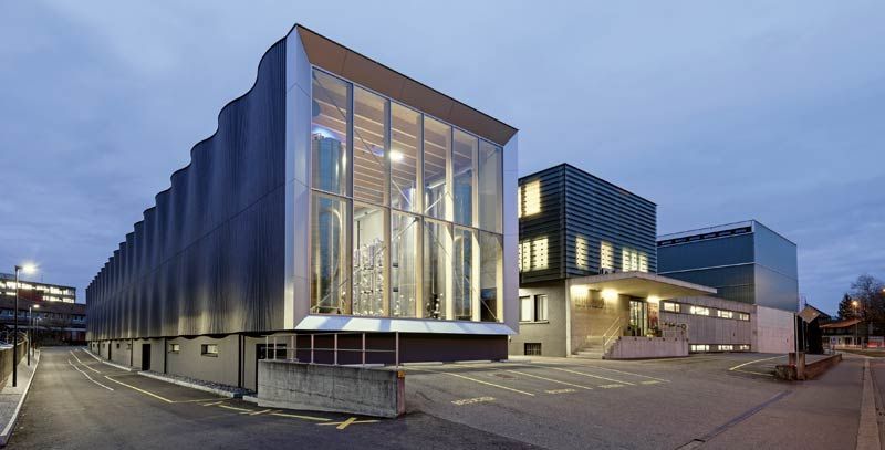 Cantine di Aarau Sala cisterne presso la sede centrale di Aarau