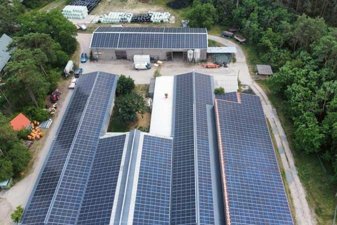 VODASUN Mezőgazdasági Üzem PV Berendezéssel