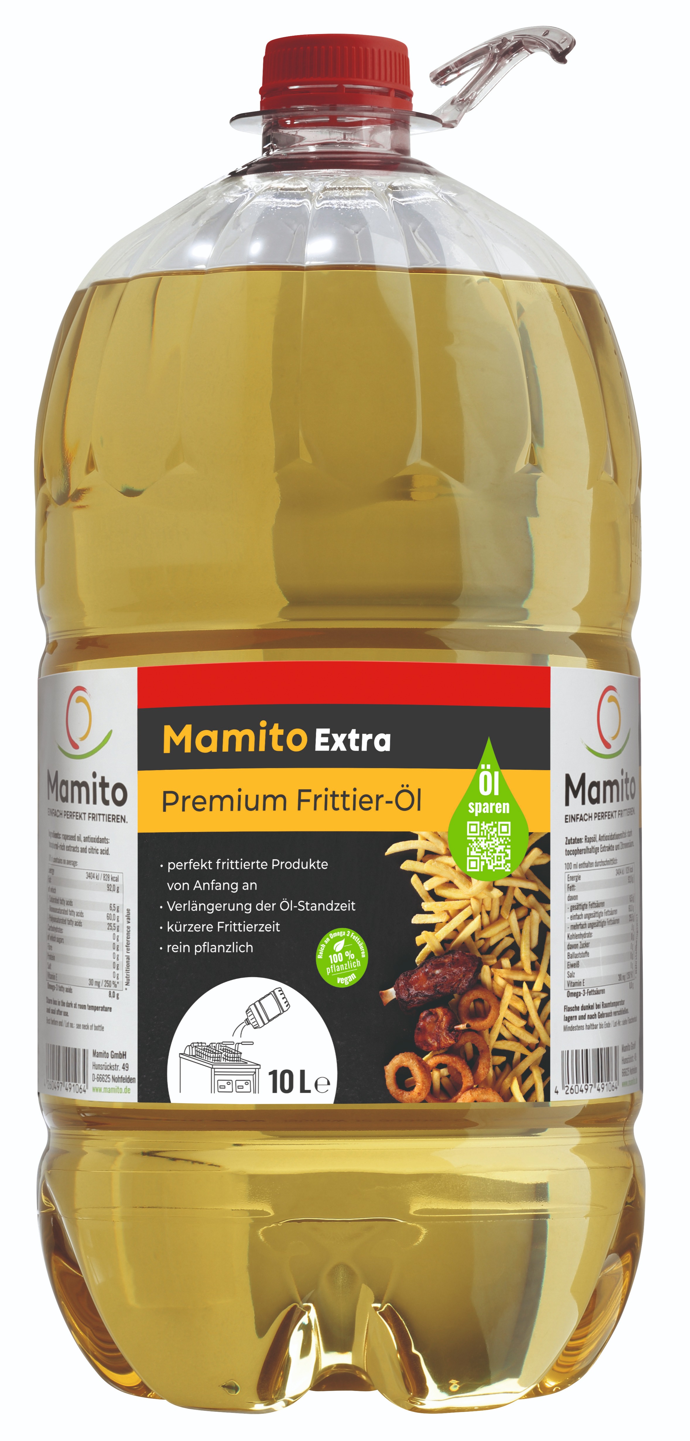 Un olio di frittura di alta qualità consente prodotti alimentari di maggiore qualità