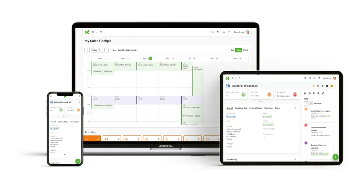 CRM ott, ahol dolgozik -  SAP-ban és a Microsoft 365-ben