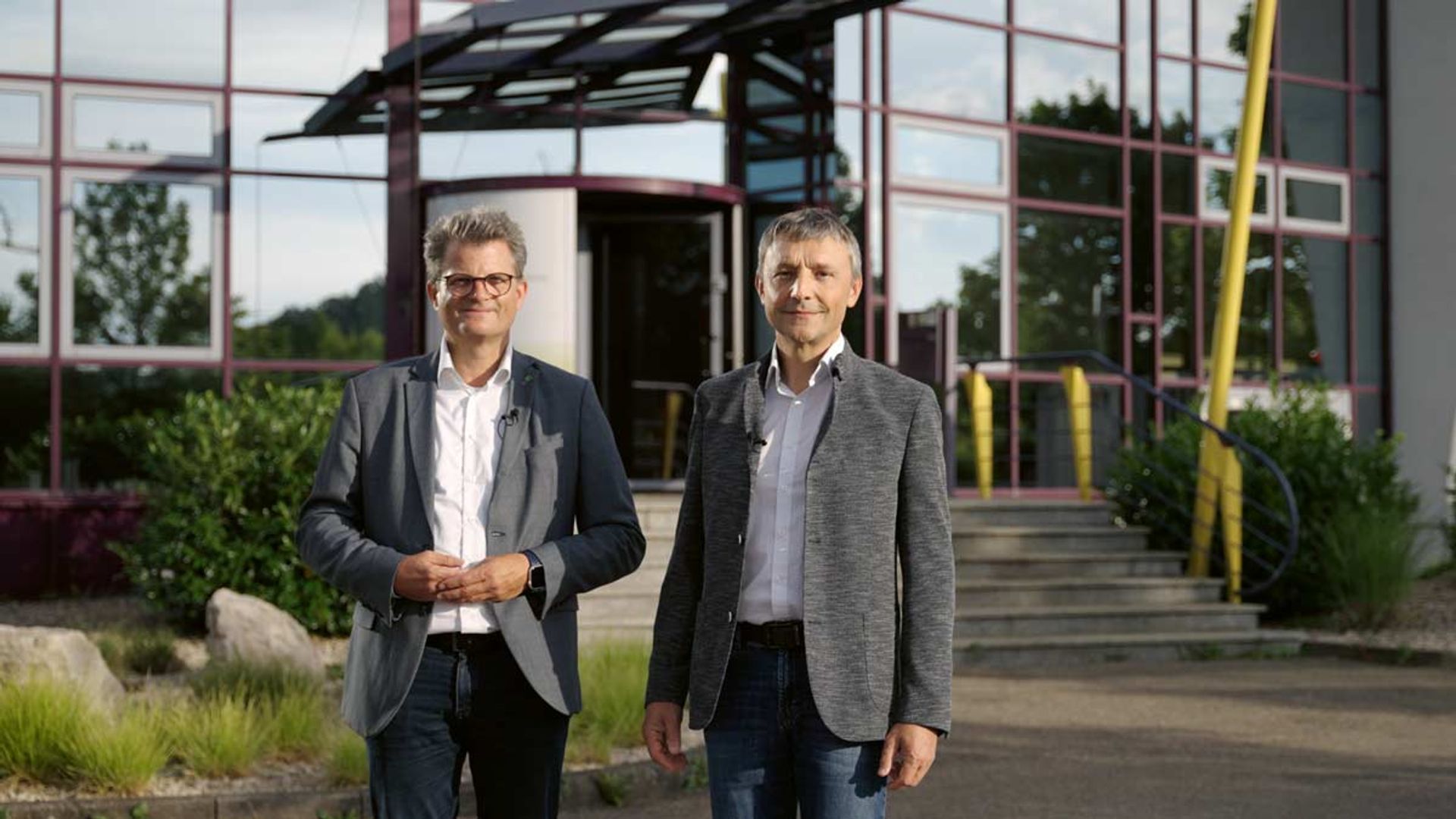 Managing Directors Michael Harre (left) and Friedhelm Enslin of BayWa r.e. Solar Energy Systems GmbH