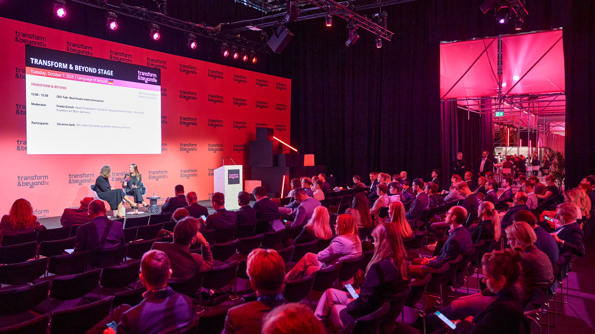 Podiumprogramma op de EXPO REAL in München