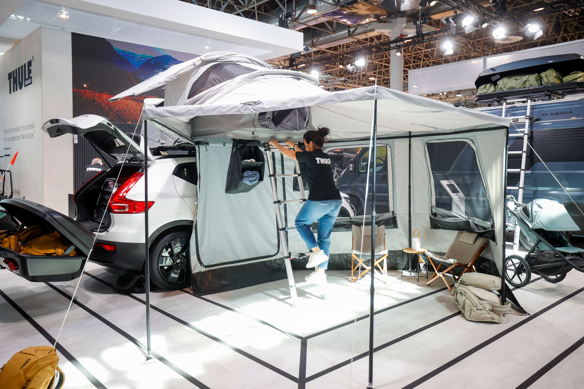 Roof Tent and Camping Accessories at the CARAVAN SALON Düsseldorf
