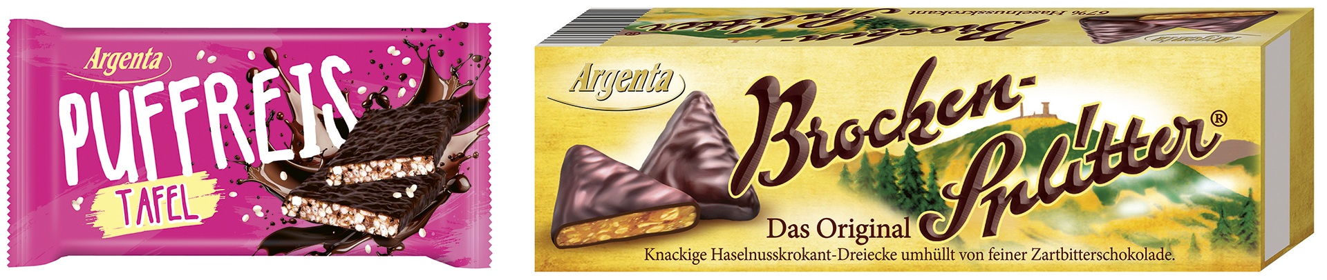 Rotstern Schokoladen GmbH & Co. KG Puffreis Tafel und Brocken-Splitter