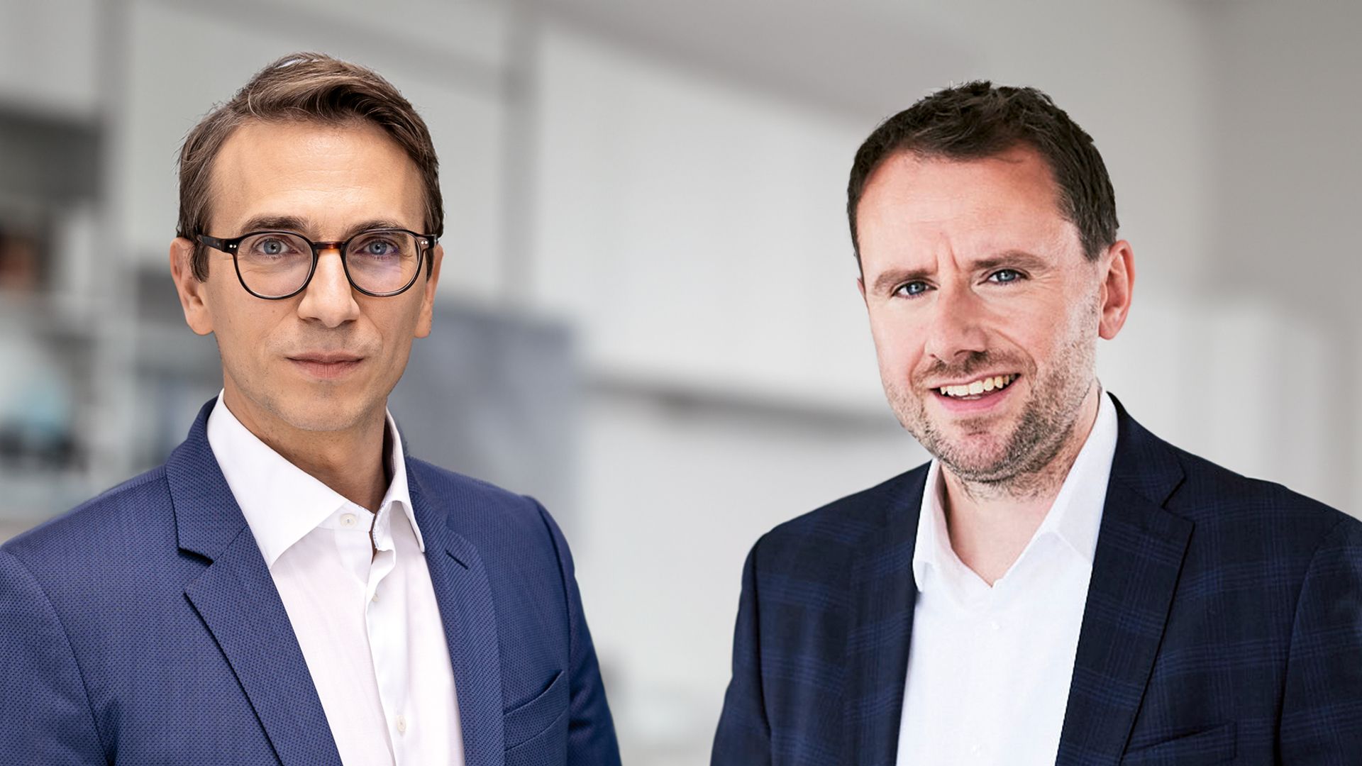 Dr. Sandro Reinhardt, membre du conseil d'administration de DG Nexolution eG et Andreas Malorny, directeur général de DG Nexolution Procurement & Logistics GmbH