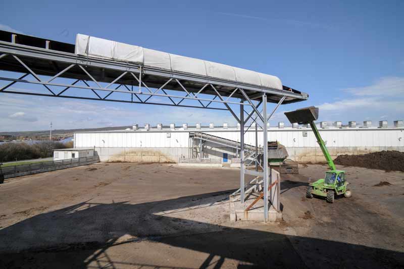 Pilzhof Pilzsubstrat Wallhausen Productie