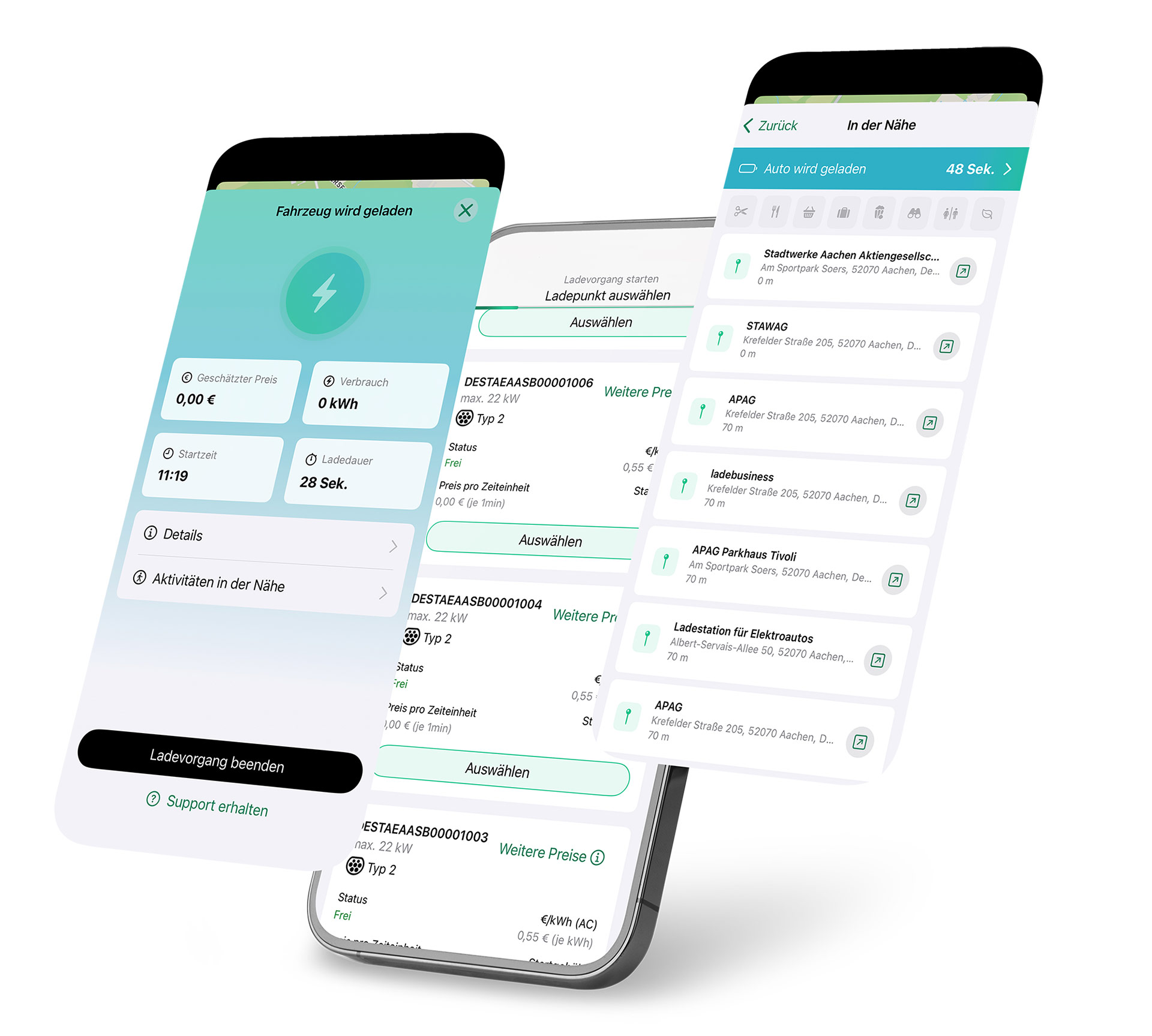 Przejrzyste przedstawienie procesu ładowania w aplikacji smartlab