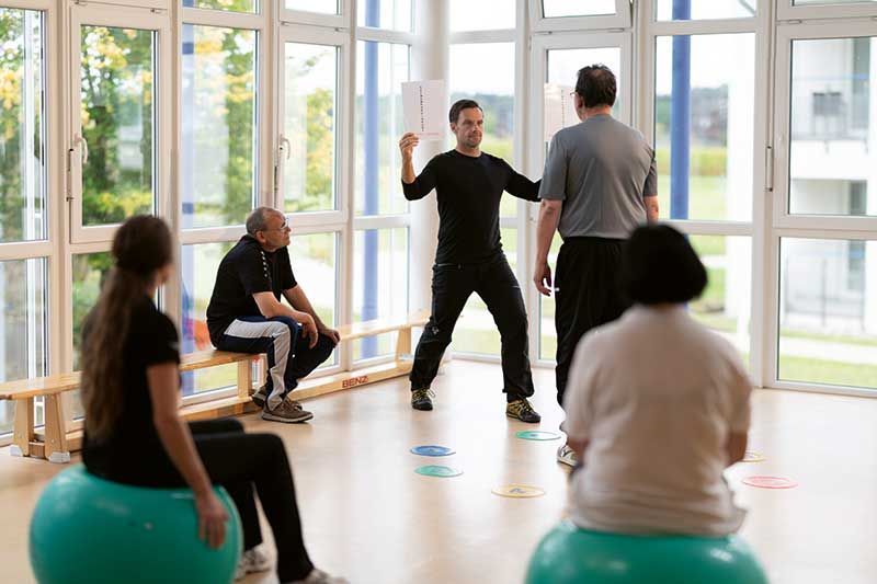 Sport- en multifunctionele hallen van de Kliniek am schönen Moos Saulgau