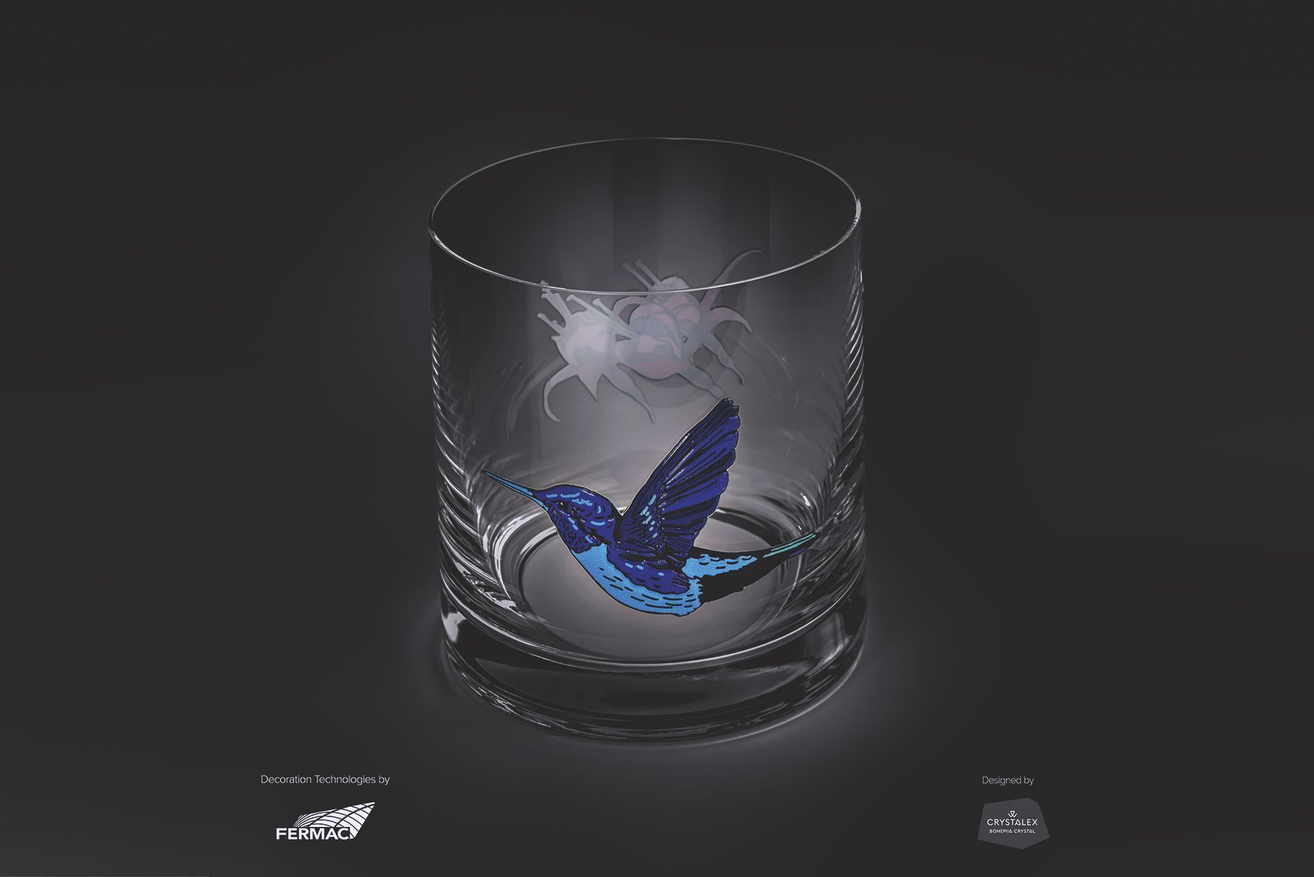 Profondeur fascinante en couleur et forme – verre imprimé numériquement avec effet 3D, réalisé avec la technologie FERMAC