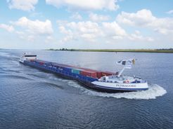 Die Pythagore, genutzt für den Frachttransport