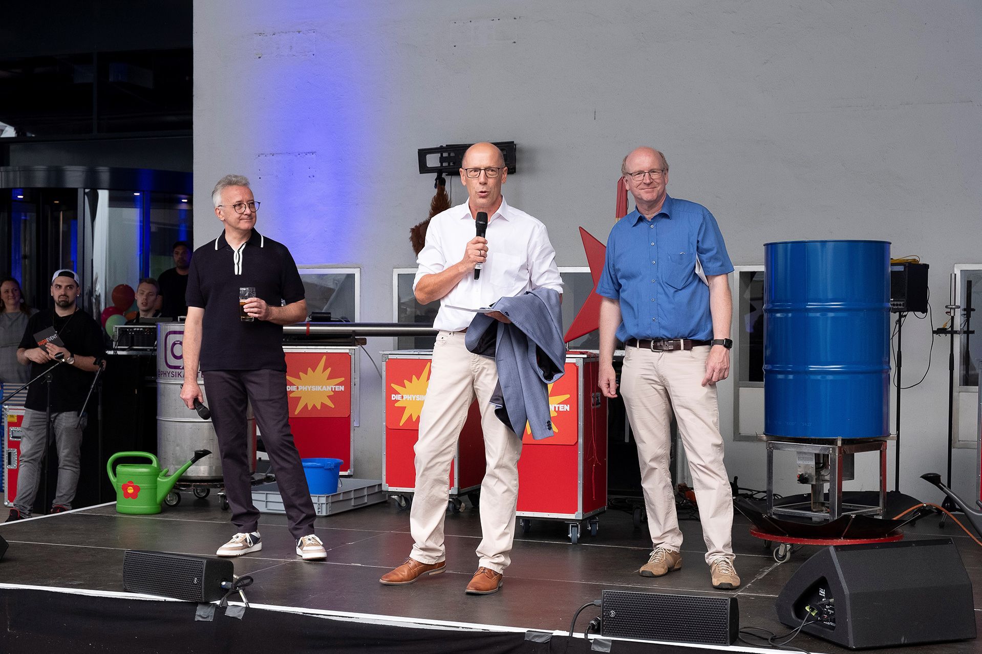 UTEK GmbH Engineering Office Managing Directors from left to right during the speech at the 30th anniversary celebration: Dirk Kunert, Martin Egbring, Martin Tump