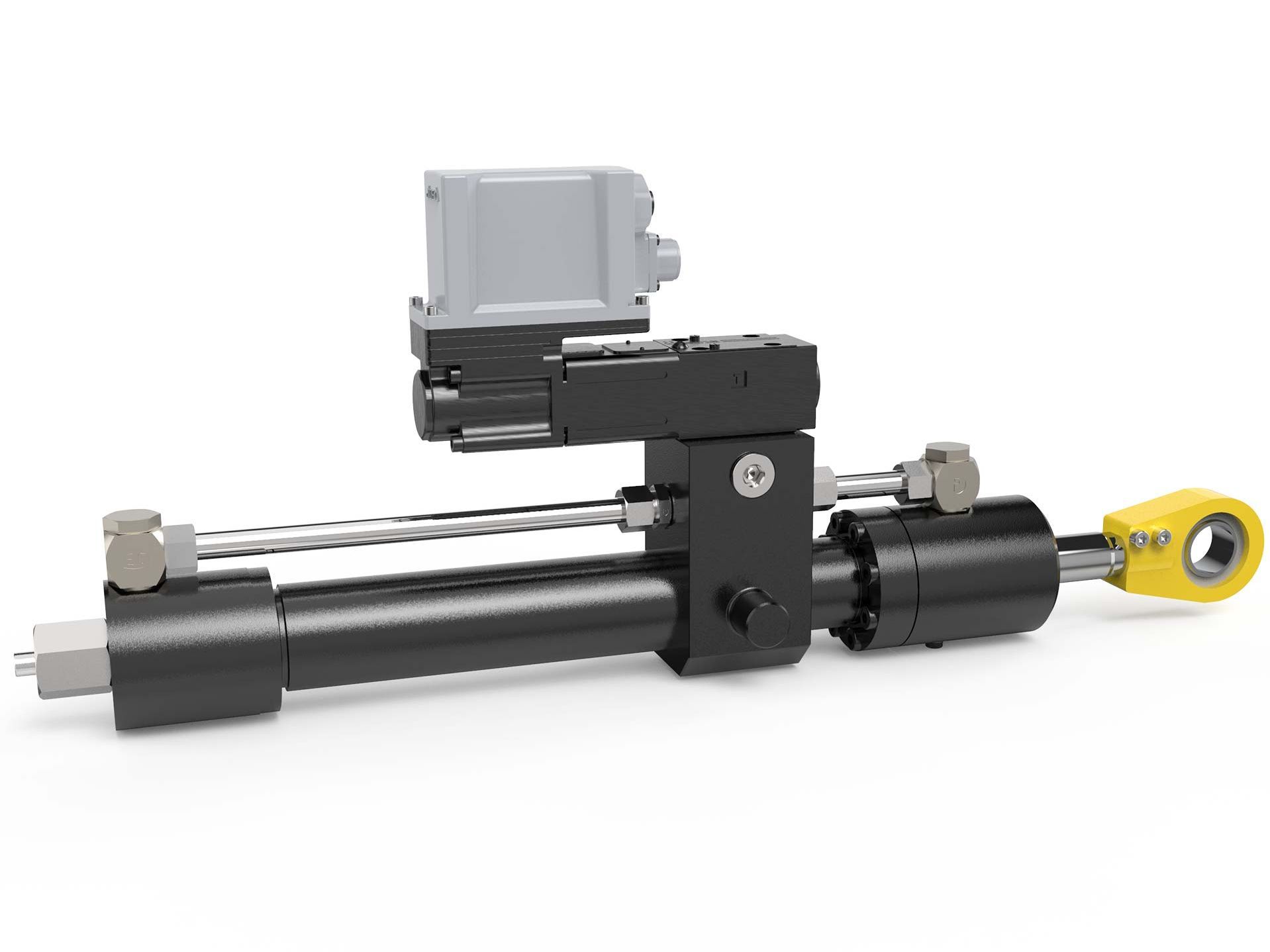 Produkte für höchste Qualitätsansprüche:  Im Bild oben ein Hydraulikzylinder