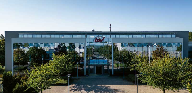 La sede della btv technologies GmbH a Unna, Germania