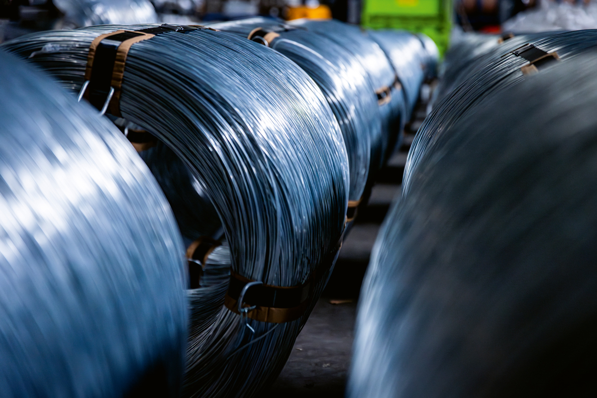 Products are delivered to customers on coils...