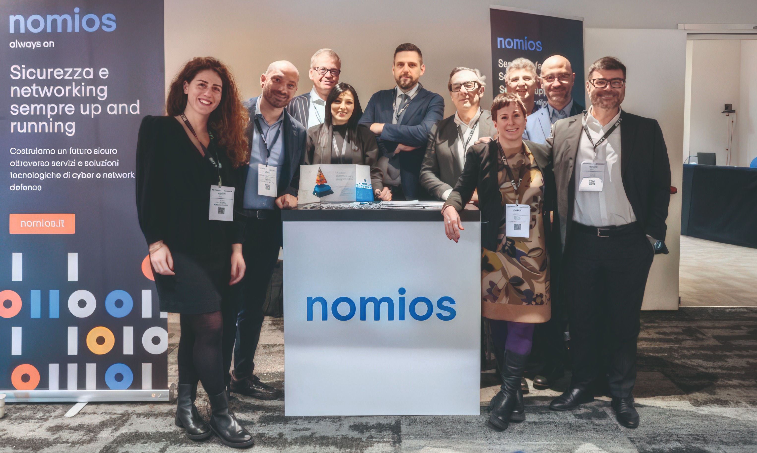 The Nomios Italy team at the GoBeyond 2025 event