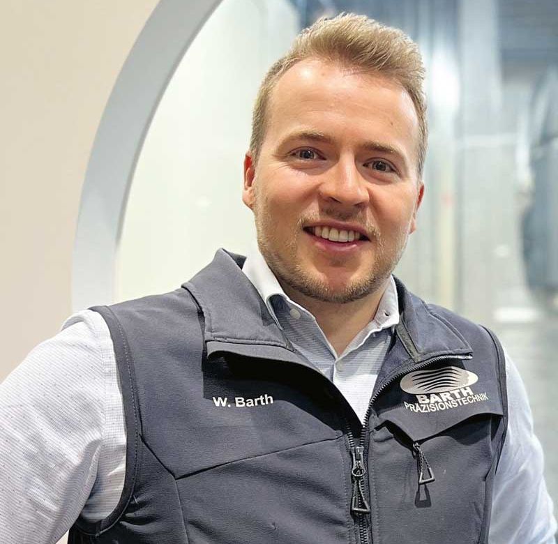 Wolfram Barth, a BARTH Präzisionstechnik GmbH ügyvezető igazgatója