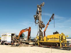 Planta de perforación en seco en Baltrum