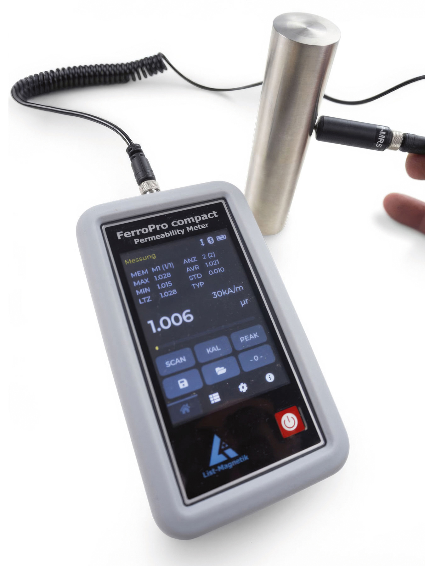 List-Magnetik Dipl.-Ing. Heinrich List GmbH FerroPro compact permeabilitásmérő készülék