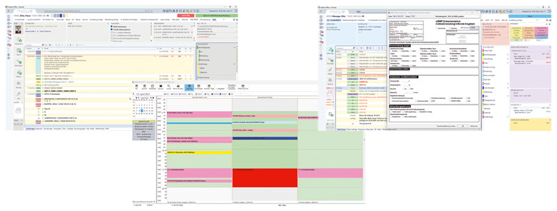 INDAMED Kártyatartó egy minta beteg számára