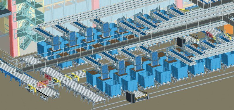 Gedetailleerd ontwerp: Via 3D-weergave krijgt de klant al vroeg een idee van hoe zijn installatie er later uit zal zien