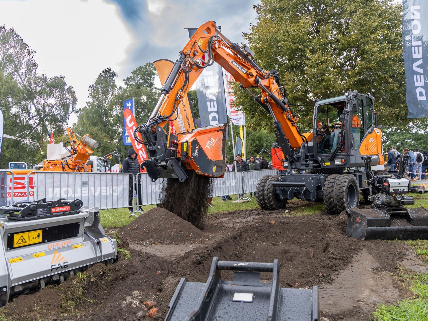 Live-Vorführung von Baumaschinen auf der GaLaBau 2026