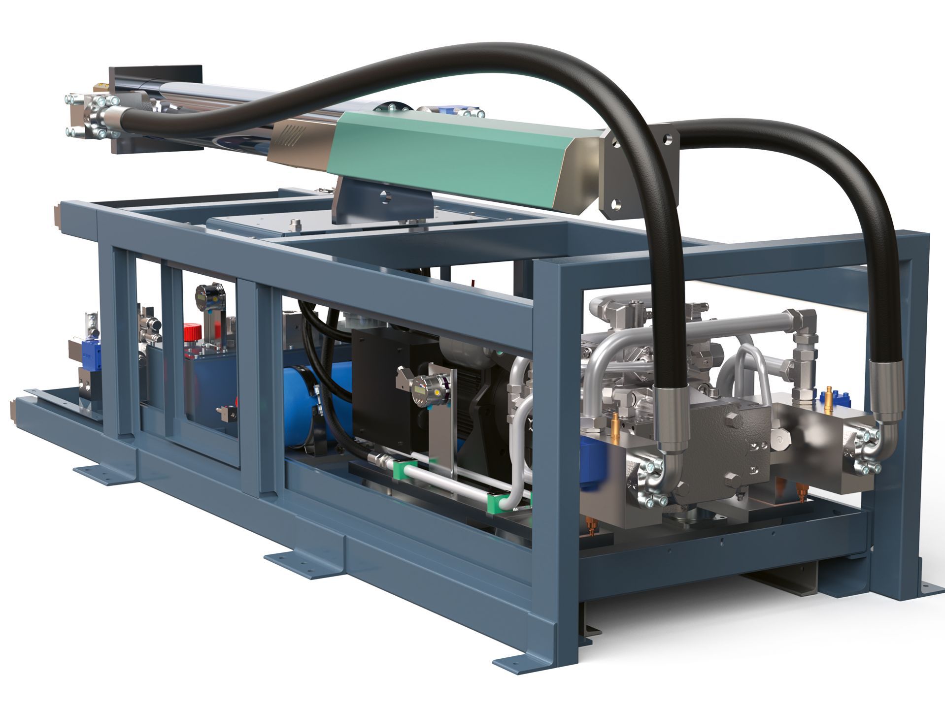 Die Hydraulikanlagen sind auf höchste Energieeffizienz ausgelegt