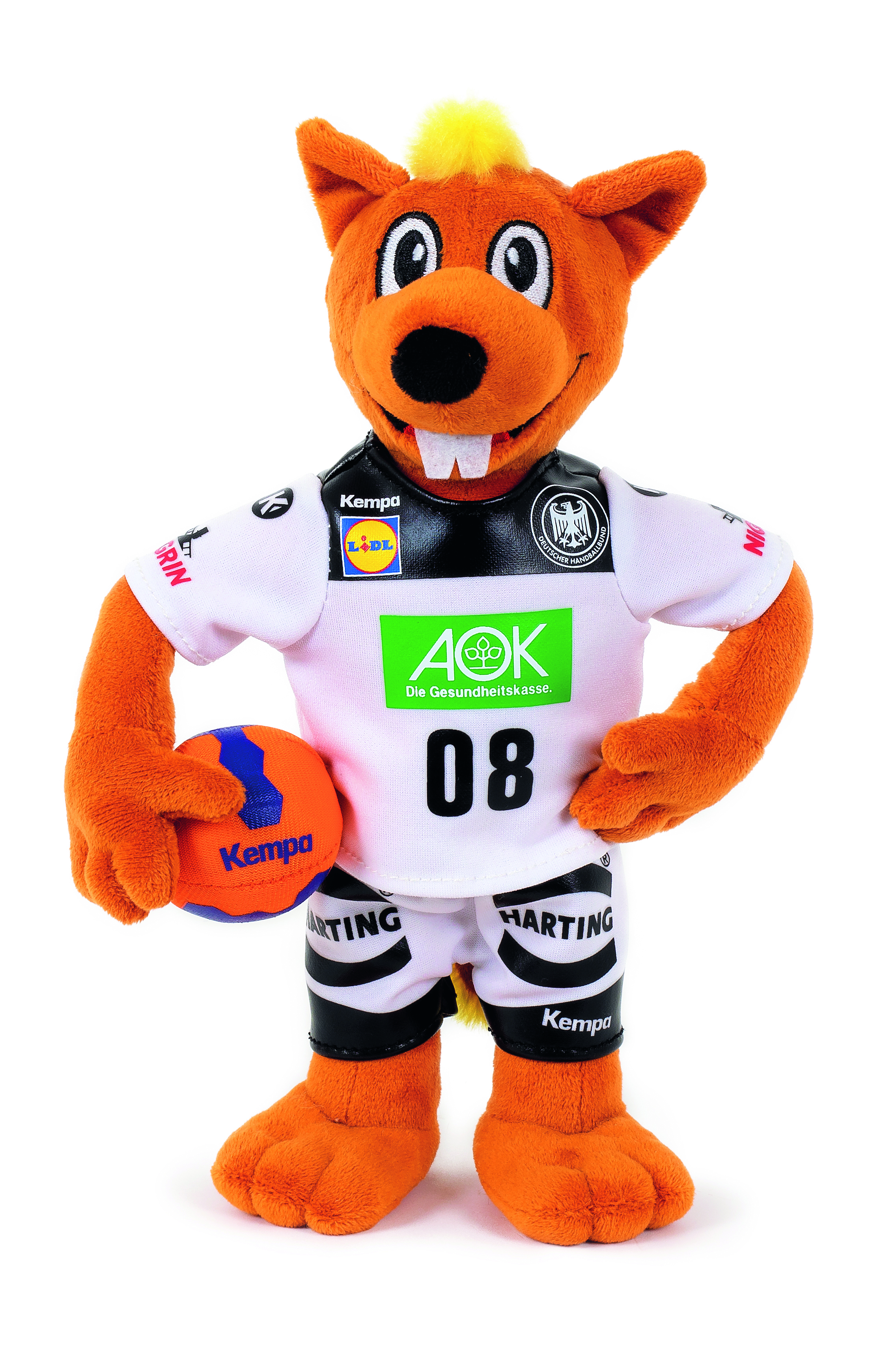 Hannibal, de officiële mascotte van de Duitse Handbalbond