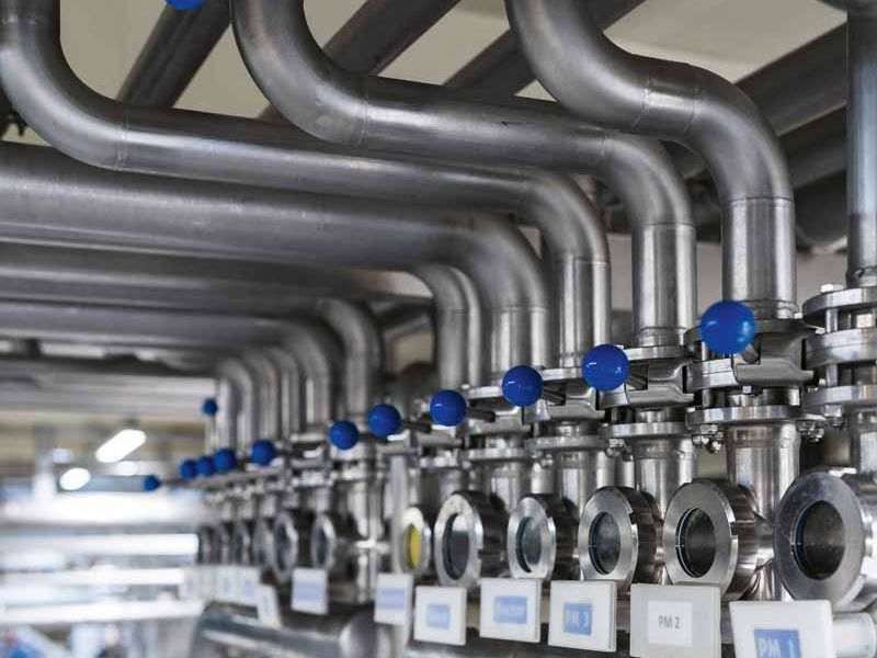 Sistema de conductos de la fábrica de alimentos de Ostthüringen Gera