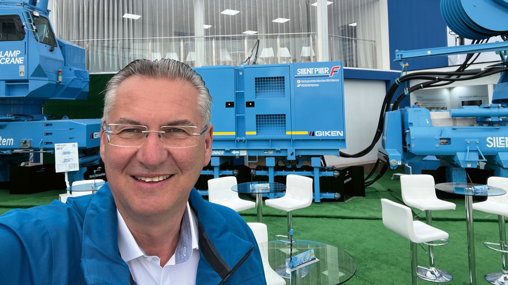 Újító technika a kiállítás fókuszában: A GIKEN GRB-rendszer bemutatása a bauma 2025-ön – kompakt, erőteljes és irányadó az urbanizált mélyépítésben – Rolf Disselhoff, a Seika Sangyo GmbH vezető értékesítési menedzser