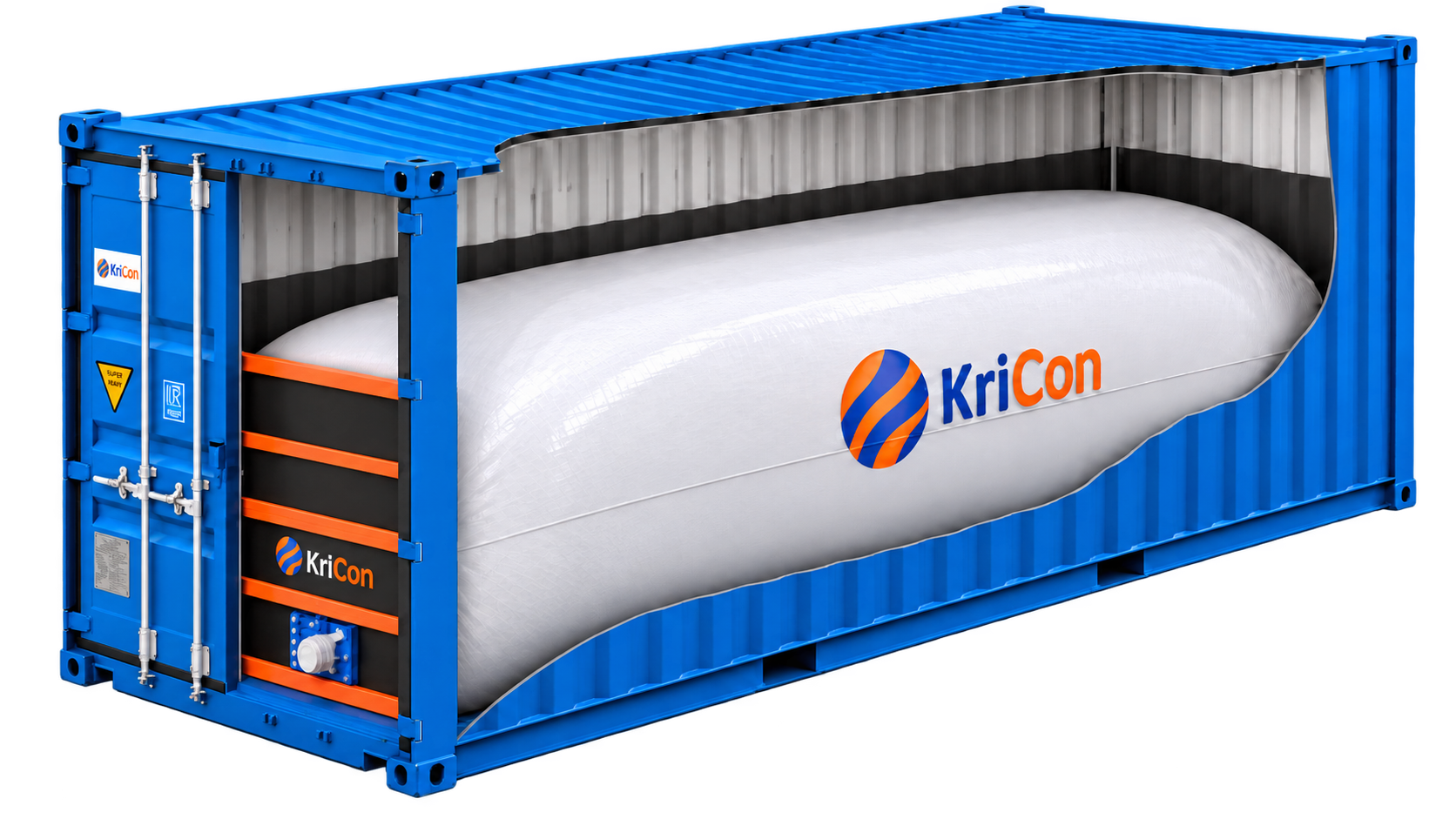 Les solutions flexitank de KriCon permettent un transport sûr et efficace des cargaisons liquides