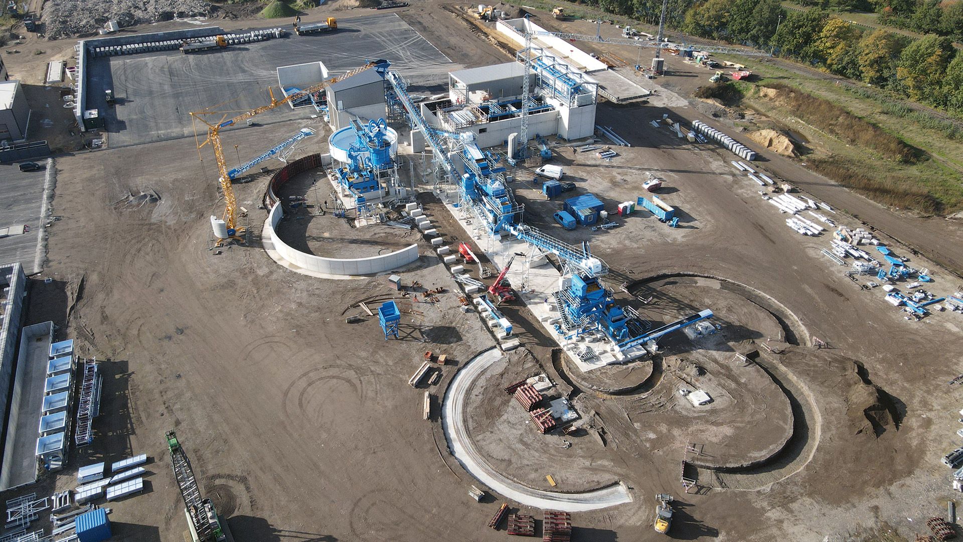 INGPLAN Ingenieurgesellschaft mbH Planta de tratamiento húmedo de suelos y escombros en Hünxe