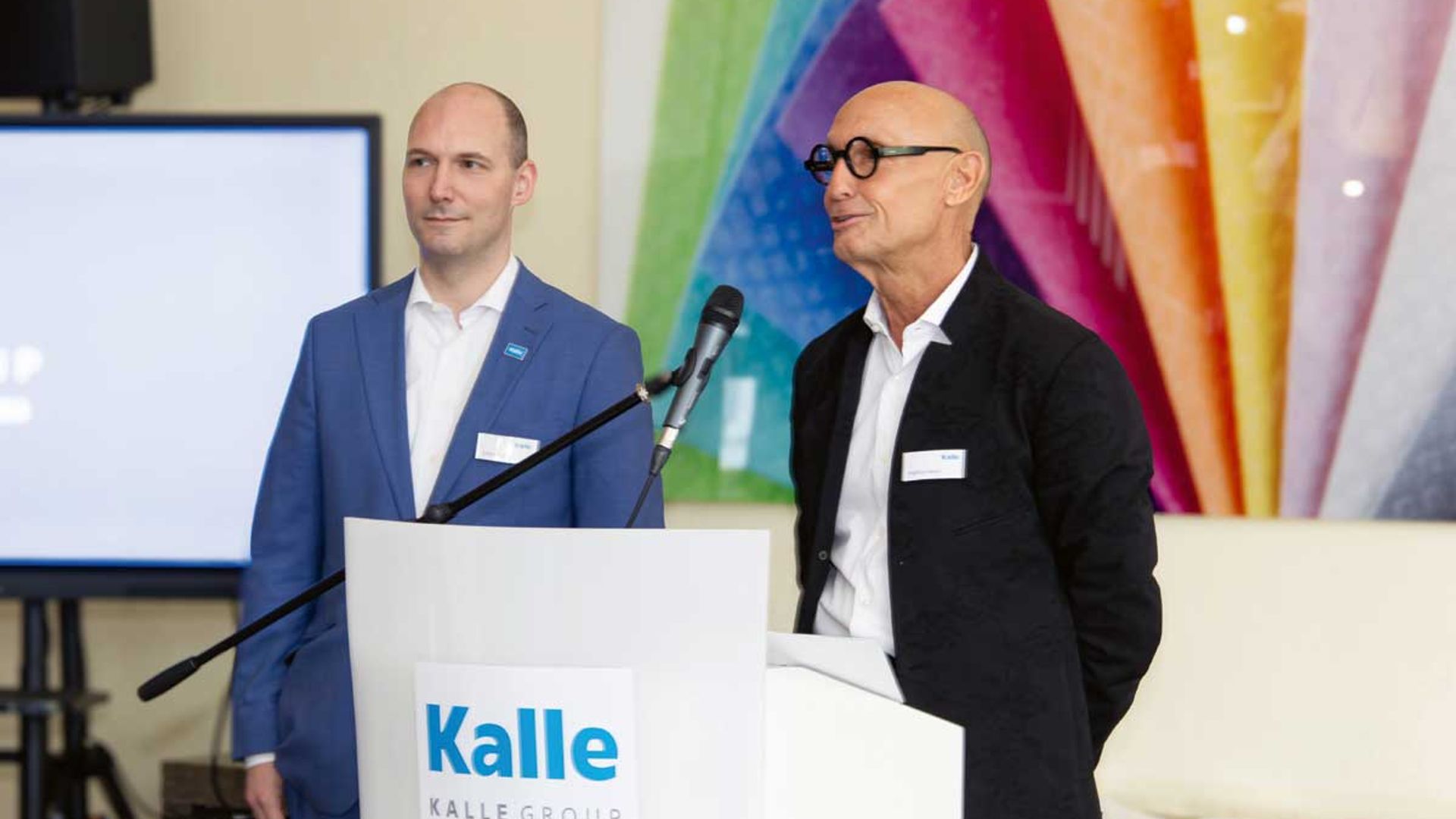 Torben Müller et Siegfried Weber, co-PDGs de Kalle GmbH