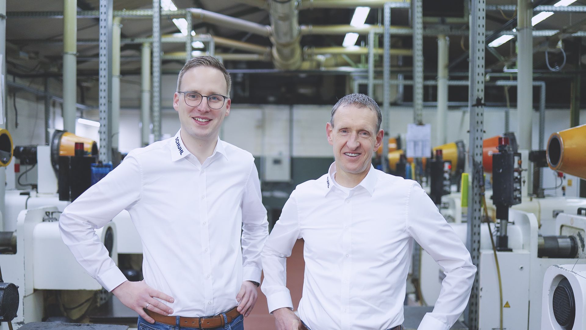 Christian Wiese, Geschäftsführer der Schuhl & Co. GmbH und André Wiegelmann, Geschäftsführer der Schuhl & Co. GmbH