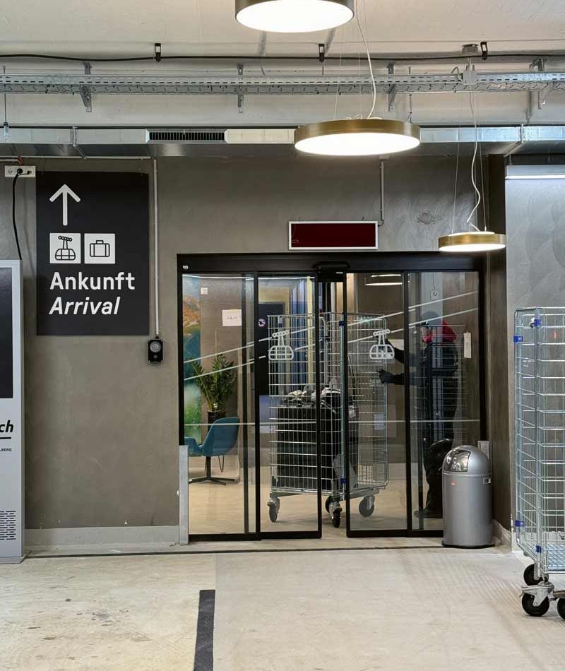 Arrivée du téléphérique Lech-Oberlech