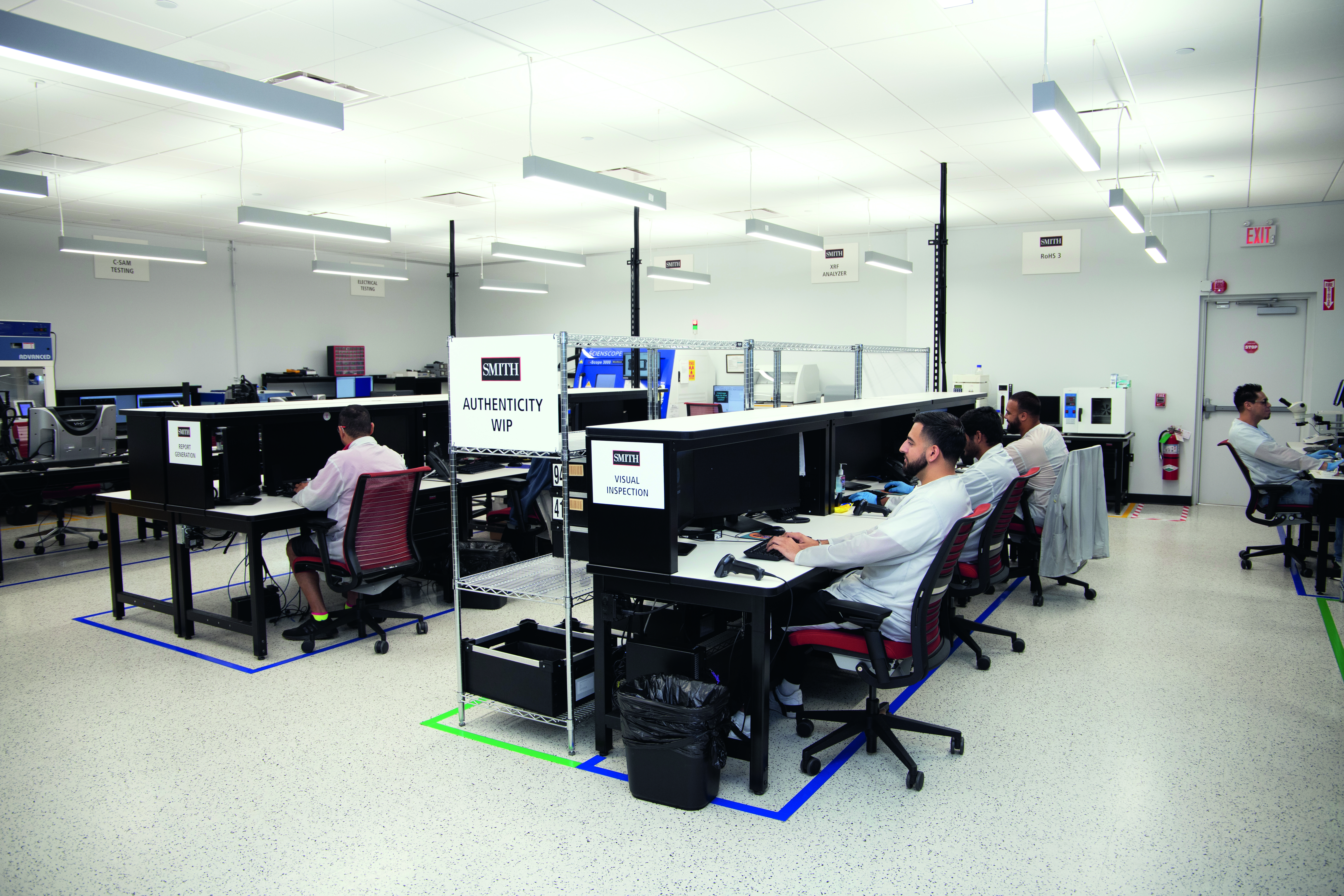 Inside the authenticity lab, advanced testing detects anomalies – ensuring every component meets strict quality and reliability standards