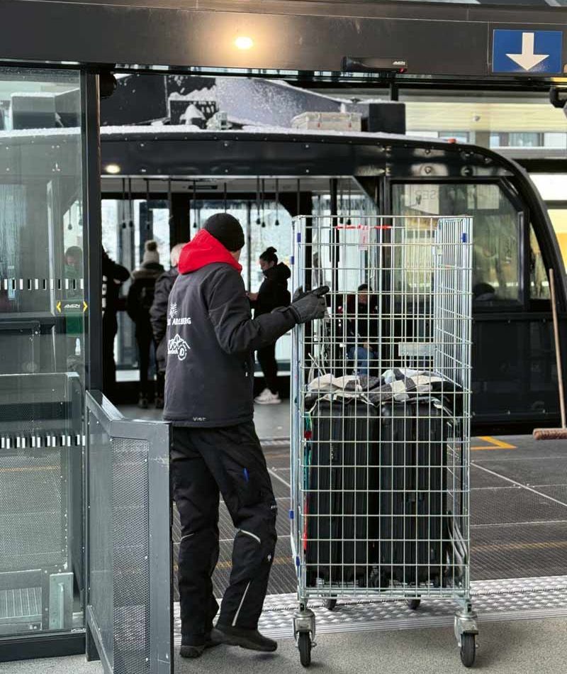 Arrivée du téléphérique Lech-Oberlech