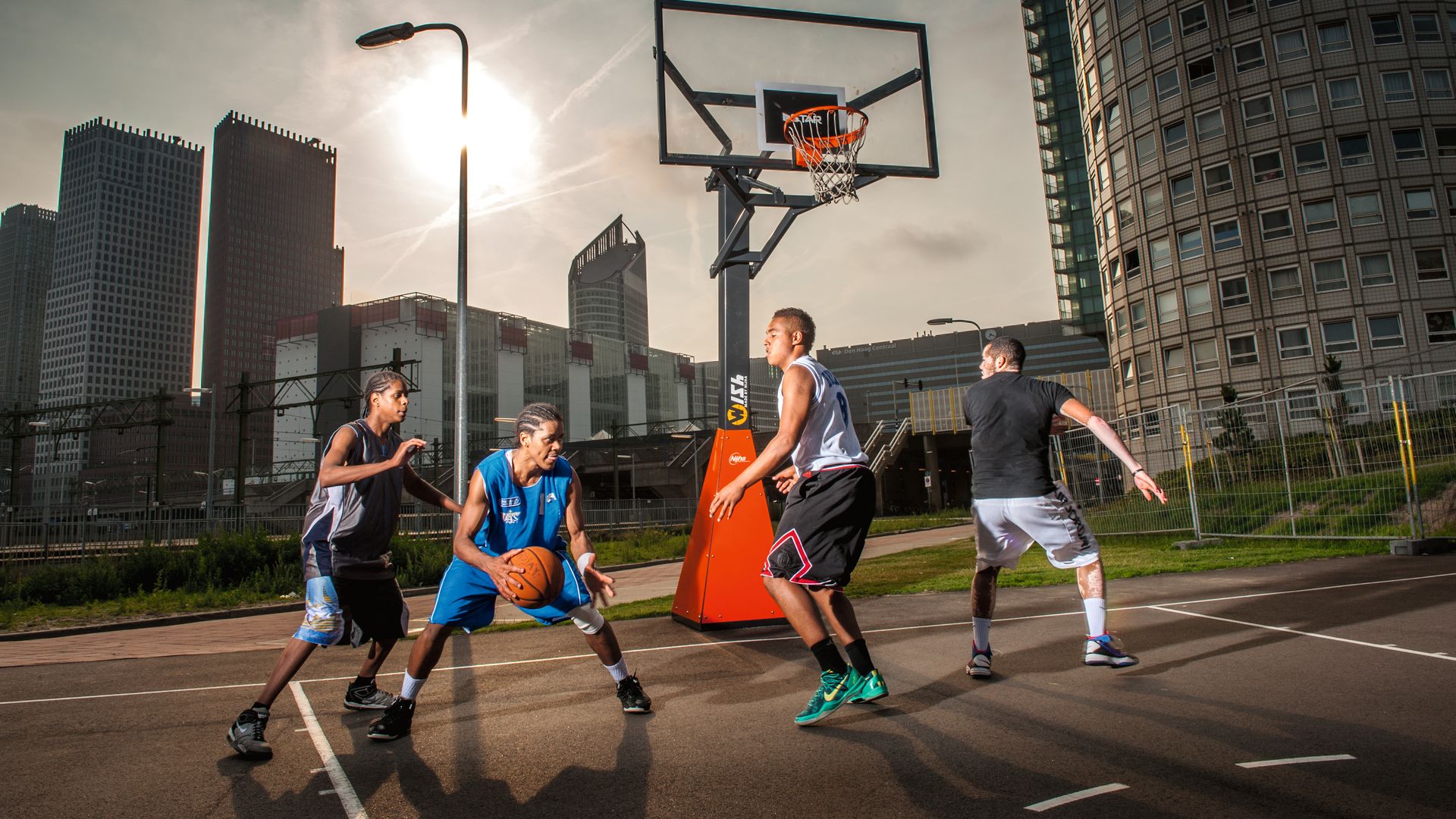 Outdoor basketball